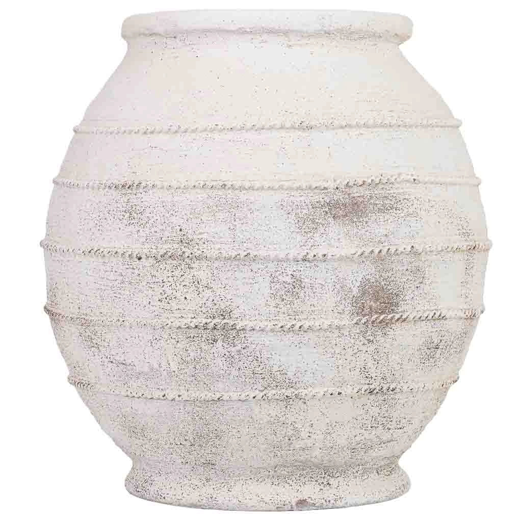 Vaso in magnesio bianco 45x45x47 cm