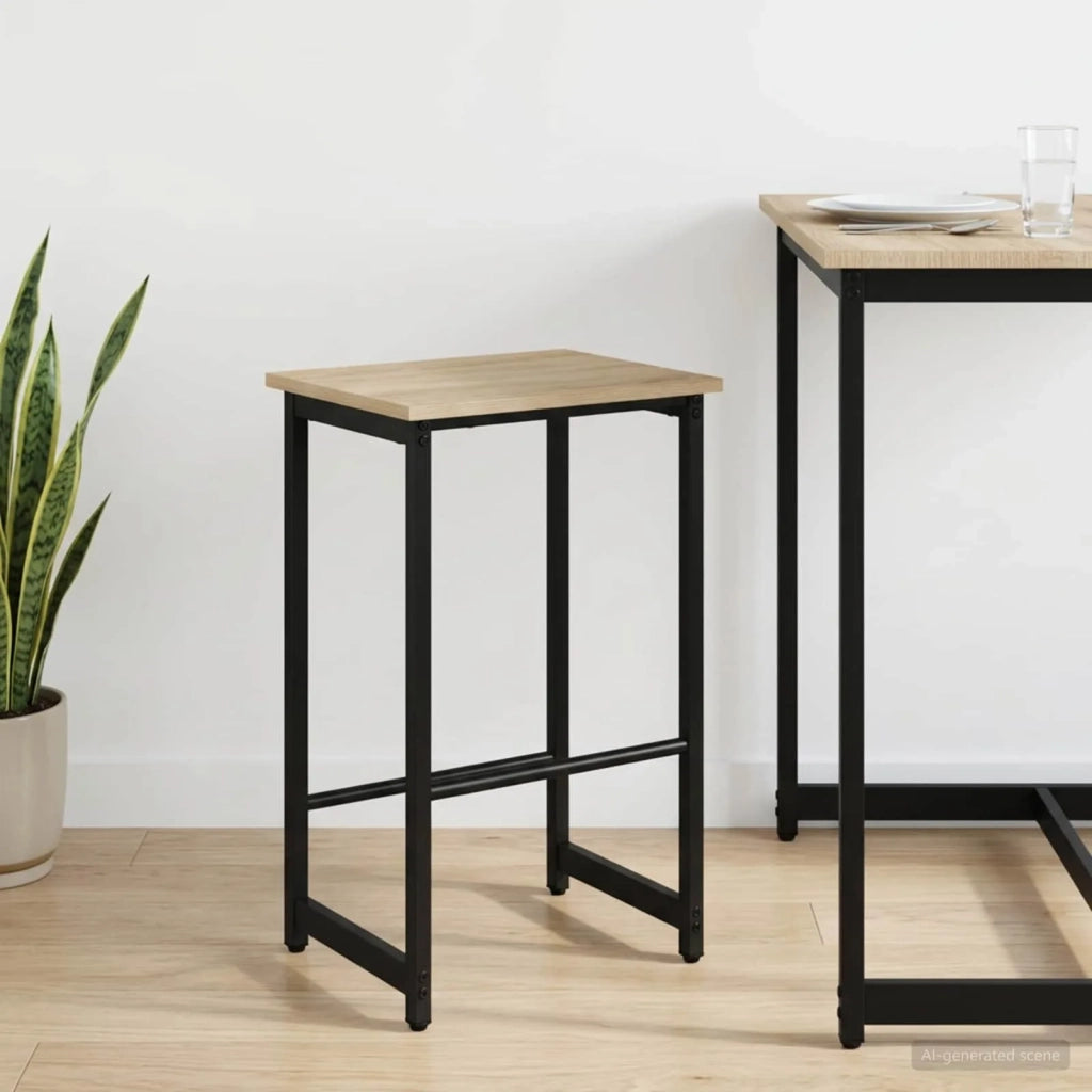 Sgabello da bar Rovere Sonoma 40 x 32 x 74 cm 8006195