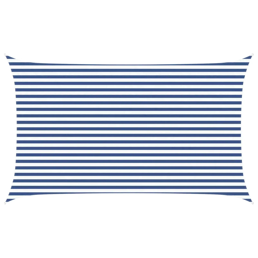 Vela da ombra solare Blu e Bianco 5 x 3 m