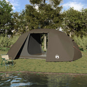 Tenda da pesca Marrone Poliestere 7-Persona Pieghevole