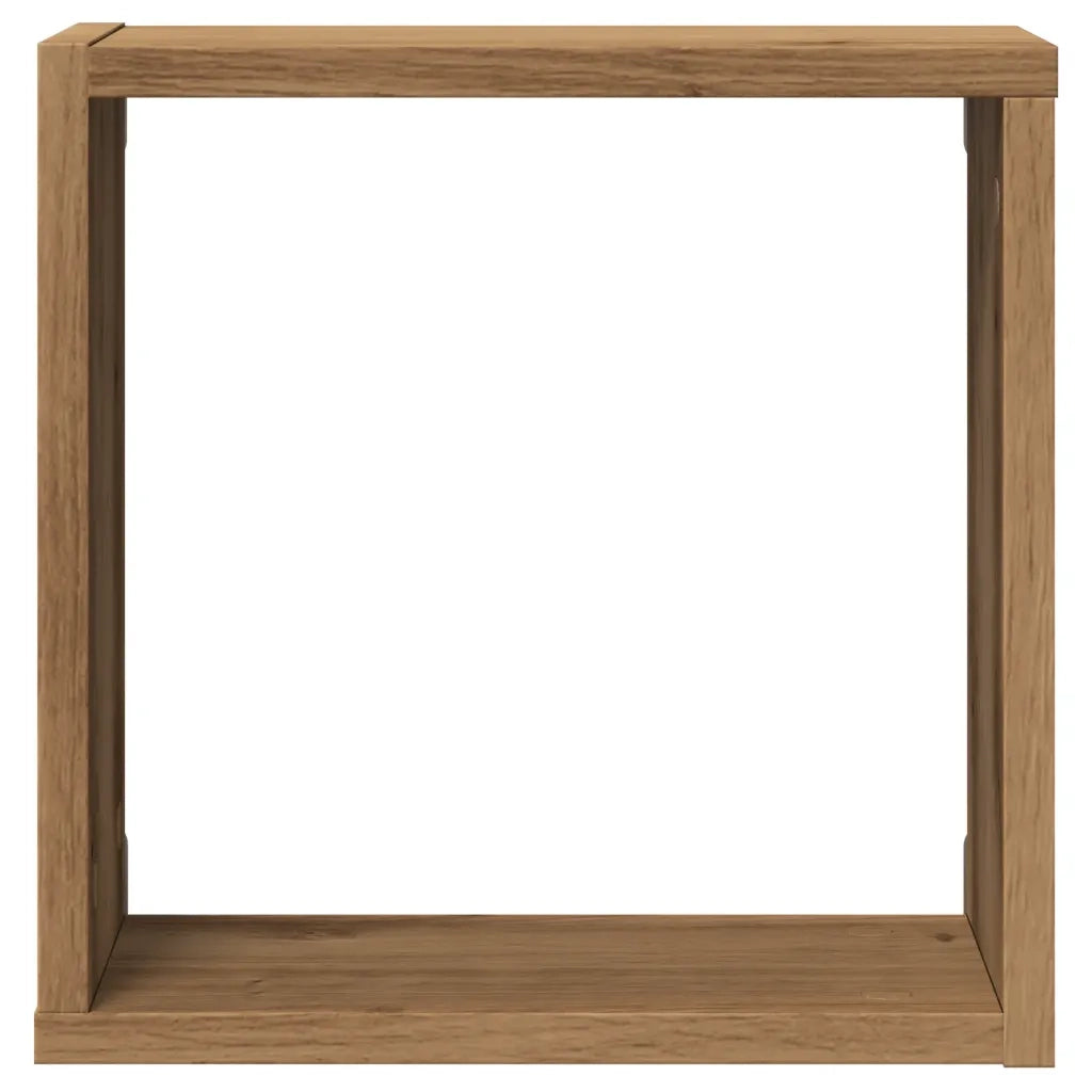 Mensole Parete a Cubo 4 pz Artigianale 30x15x30 cm Truciolato 856580