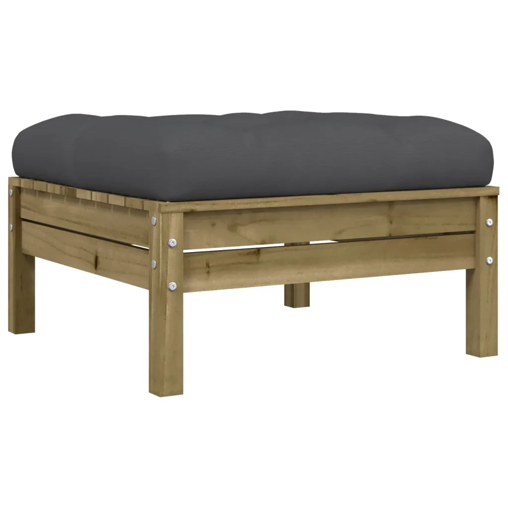 Set Divani Giardino 10 pz con Cuscini Legno Impregnato di Pino 3299602