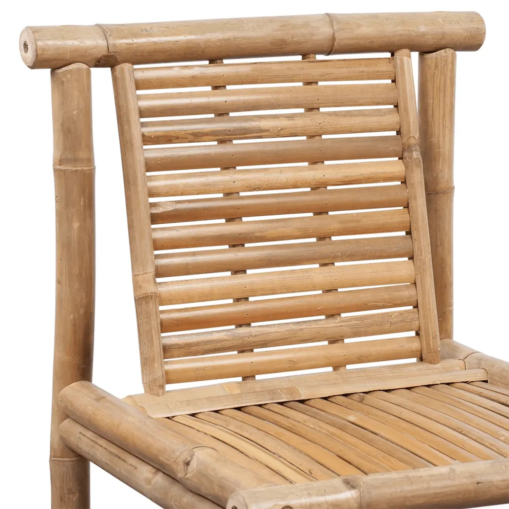 Sgabelli da Bar 2 pz in Legno di BambÃ¹ cod mxl 72886