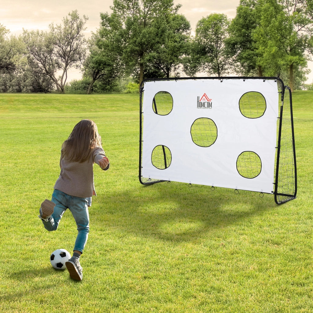Cage de foot 2 en 1 con bersagli ¨C zephmum ¨C bianco 240x88x174 cm