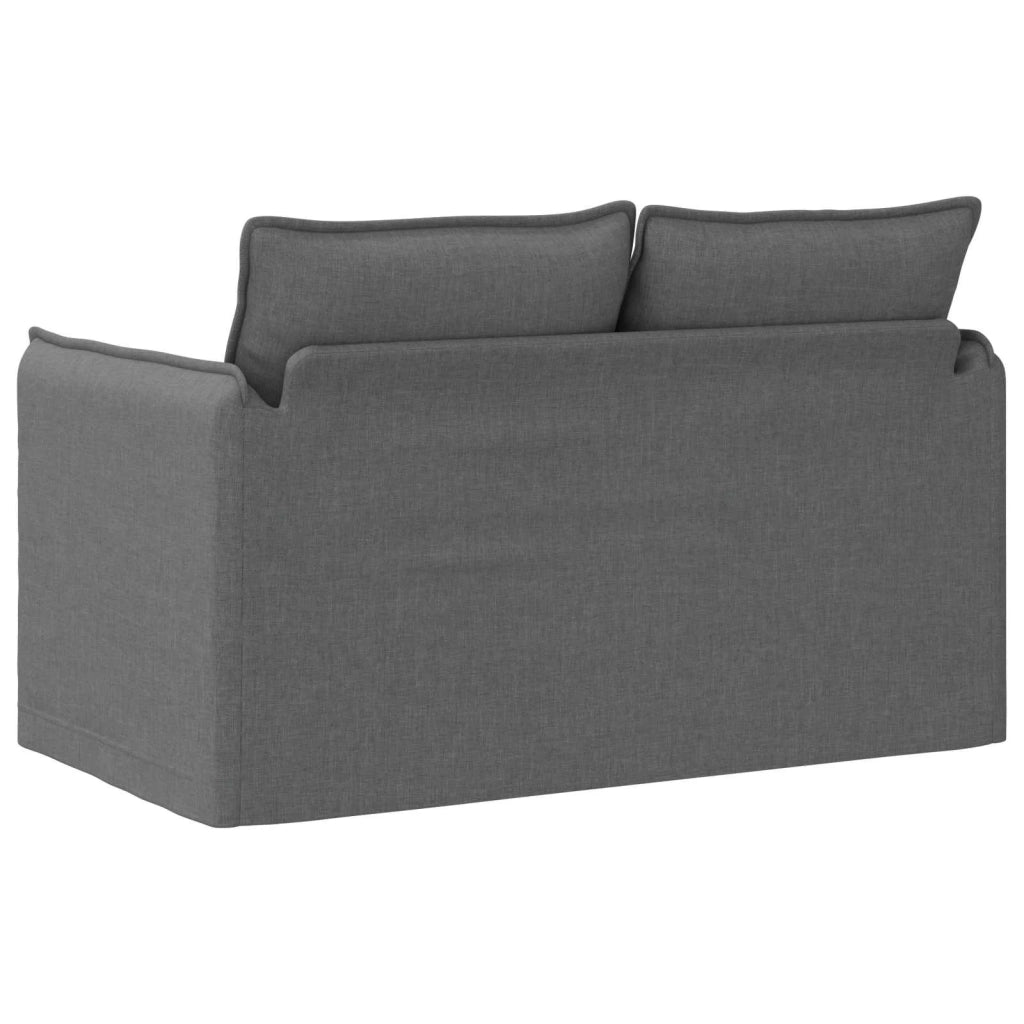 Divano | Divano da soggiorno | Sofa Grigio scuro 136 x 82 x 85 cm Tessuto
