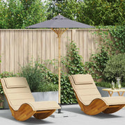 Ombrello da giardino Grigio scuro Ø 150 x 210 cm Bambù 4108084