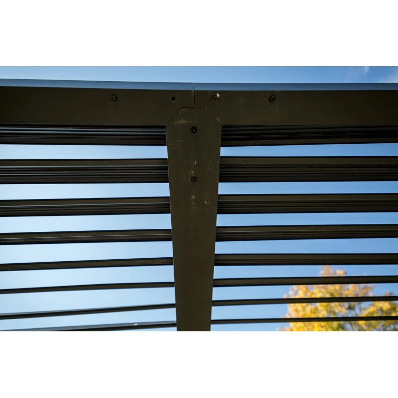 Pannello veneziana in alluminio per pergola bioclimatica lato 360 cm – lamelle regolabili antivento – PERBIV36 Foresta