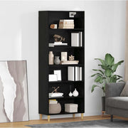 Credenza Rovere Nero 69,5 x 32,5 x 180 cm Legno multistrato 3416080