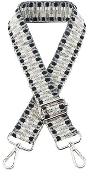 Taschi a Spalla Verstilabili 75-145 cm - Cinturino per Borse - Accessori per Borse - Larghezza 3,8 cm - Chiusura in Argento - Cinturino per Spalla