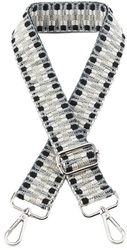 Taschi a Spalla Verstilabili 75-145 cm - Cinturino per Borse - Accessori per Borse - Larghezza 3,8 cm - Chiusura in Argento - Cinturino per Spalla