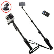 Trade Shop - Asta Per Selfie Bastone Regolabile Telescopico Estensibile Bluetooth Smartphone -