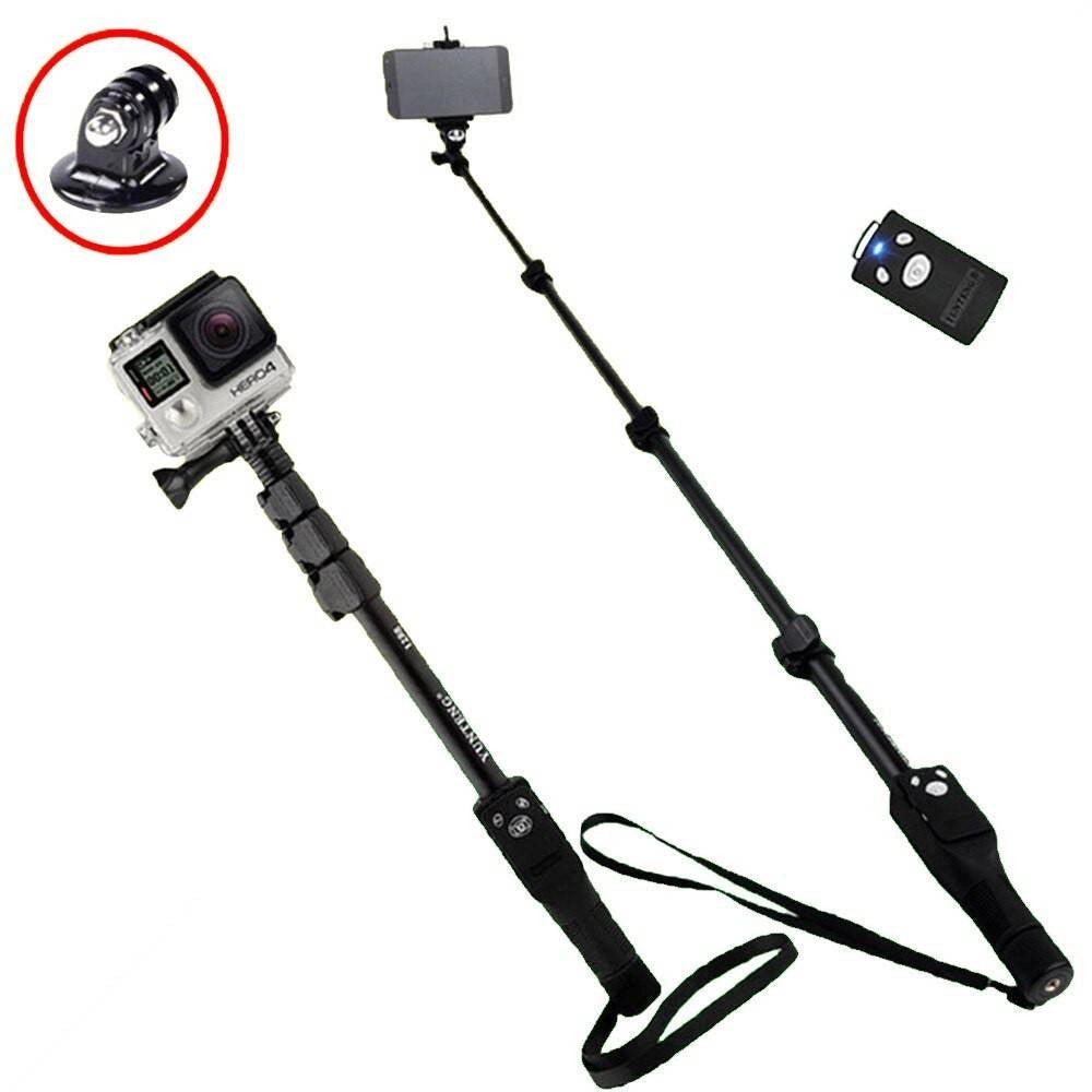 Trade Shop - Asta Per Selfie Bastone Regolabile Telescopico Estensibile Bluetooth Smartphone -