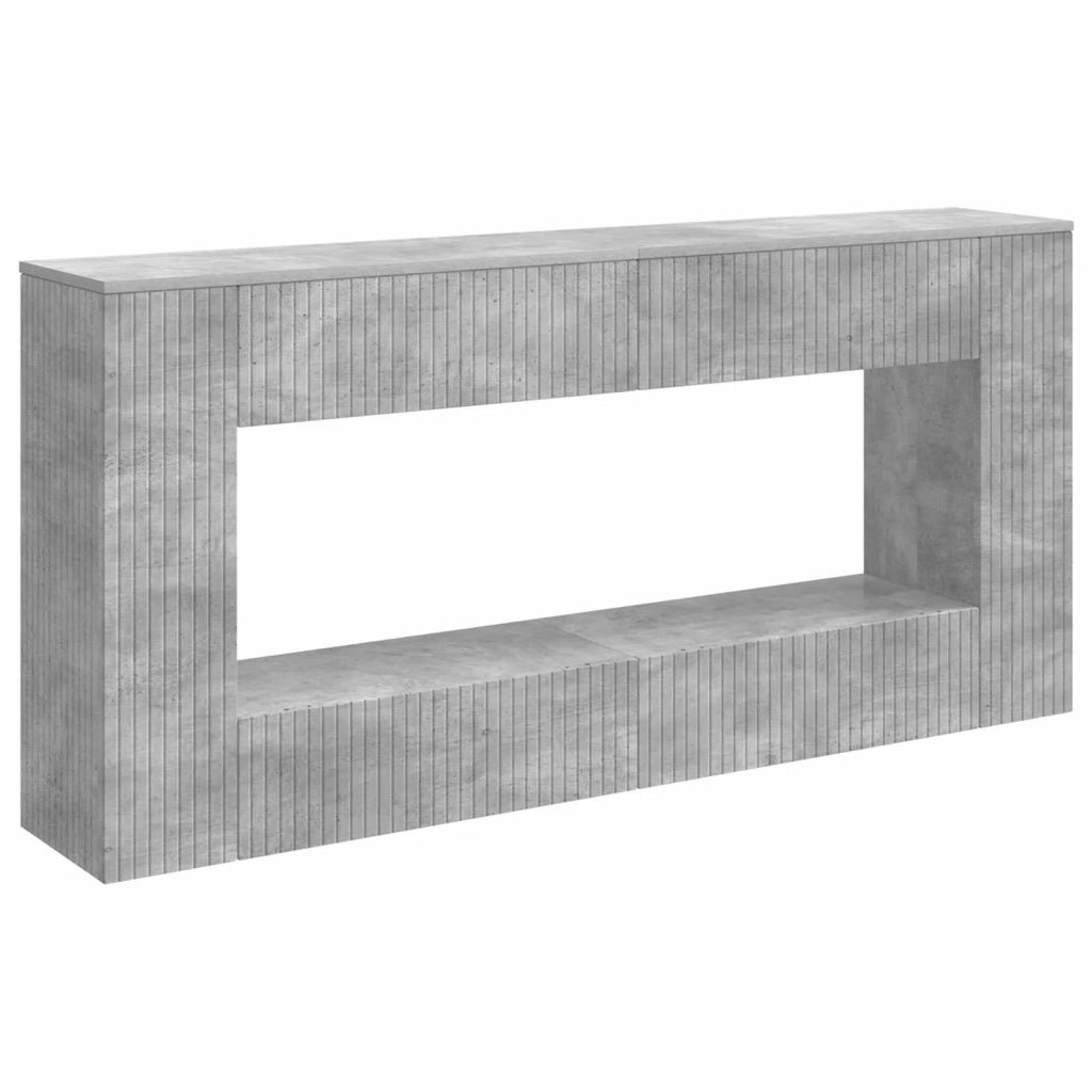 Tavolo consolle Rigato Grigio Cemento 155 x 29 x 74 cm
