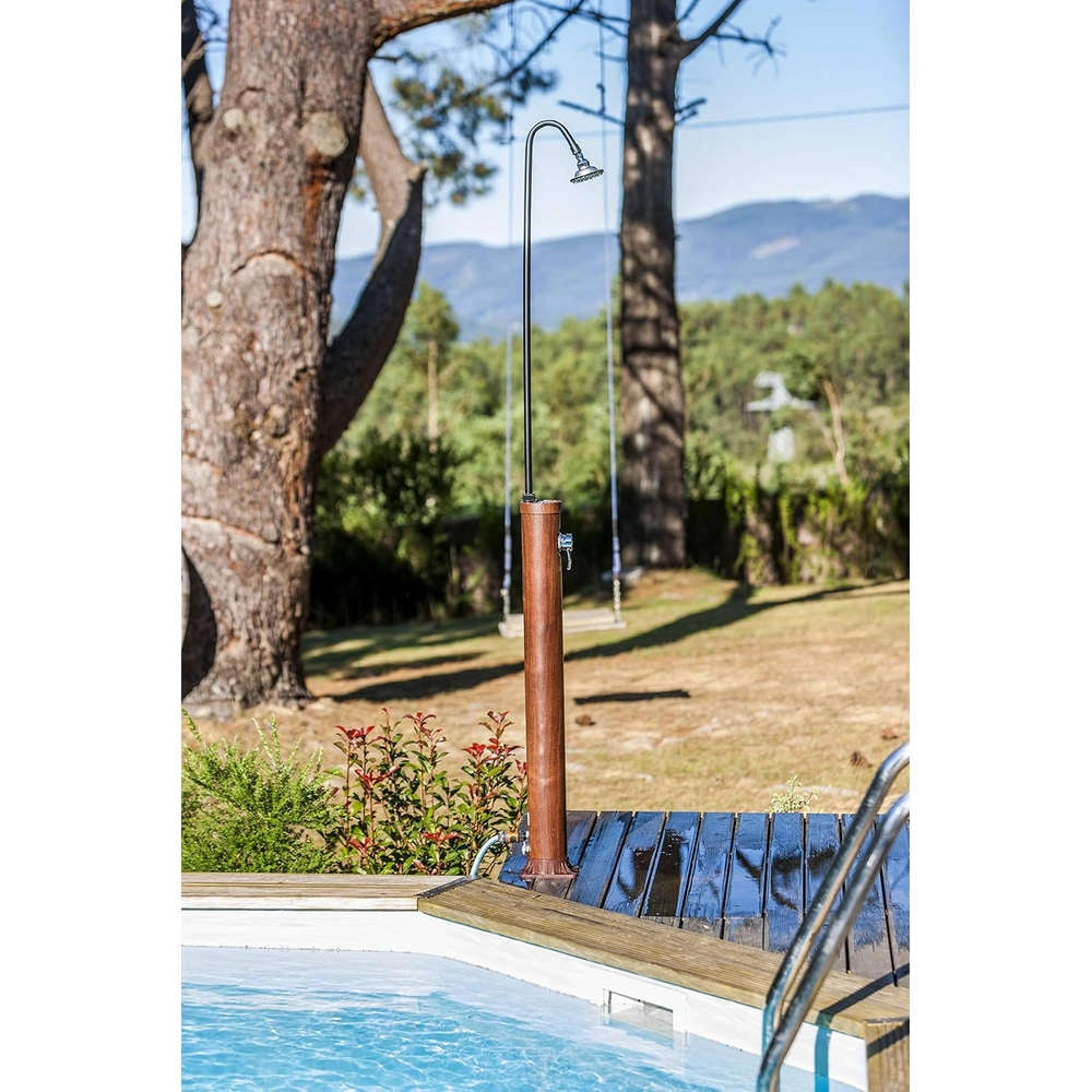 Doccia Solare da Giardino per Piscina 9 Litri Legno Gre AR1010W