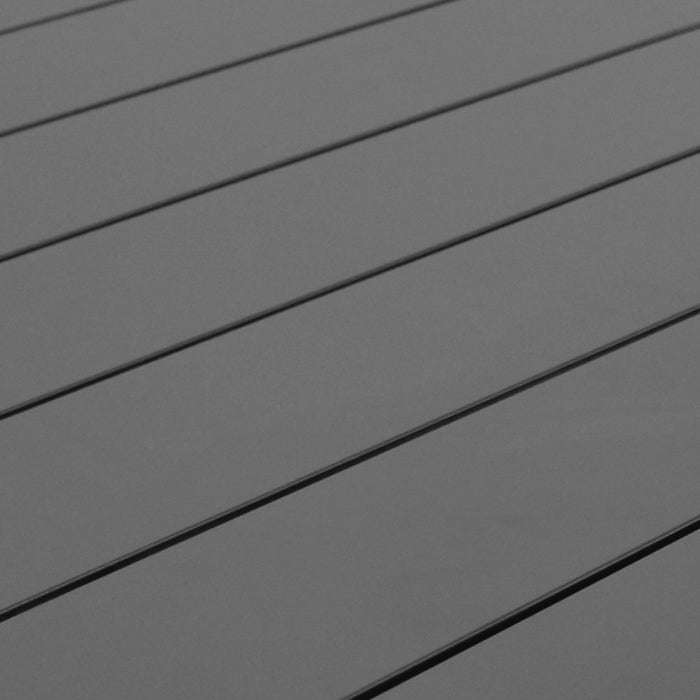 Tavolo Alluminio Connecticut 200X100 Cm Antracite