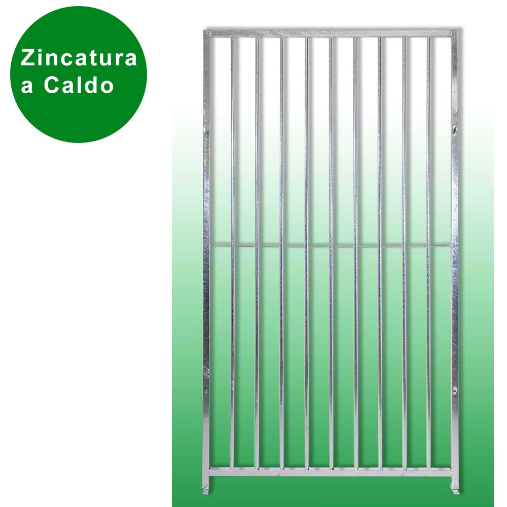 Pannello semplice tubolare per box cani con zincatura a caldo 100xh180 cm