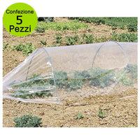 Multipack 5 pz kit tunnel per orto serra per orto in pe 300x120 cm