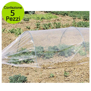 Multipack 5 pz kit tunnel per orto serra per orto in pe 300x120 cm