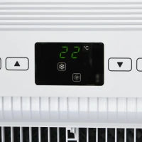 Condizionatore Portatile con Timer, 3 Modalità e 3 Velocità, in Plastica ABS, 44.3x34x81.5 cm, Bianco