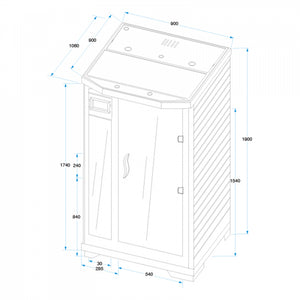 Sauna infrarossi ARAWA da 1 posto