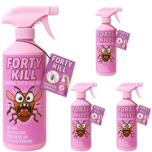 Insetticida zanzare giardino repellente fortykill protezione acari 4 pezzi