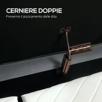 Panca Contenitore Ovale da 72L con Coperchio Sollevabile, in Tessuto Vellutato e Legno, 108x44x43.5 cm, Grigio