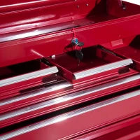 Carrello Porta Utensili Attrezzi Attrezzatura con Cassettiera 61.5 x 33 x 113cm Rosso