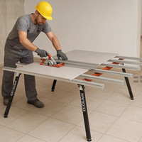 Banco lavoro larghezza variabile 180 x 100/150 cm bm 180 plus grandi lastre