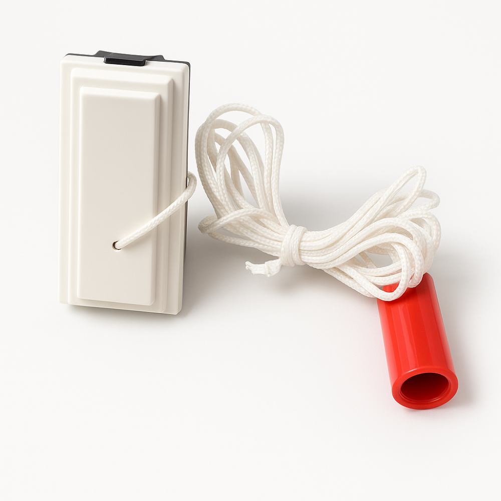 Pulsante a tirante bticino living now 10a 250v contatto no nc *** colore bianco, confezione 1