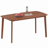 Tavolo da Pranzo, Stile Rustico, Superficie Laccata, Legno, 150 x 80 cm, Marrone