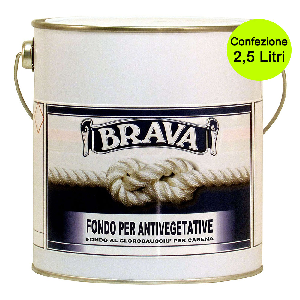 Fondo per antivegetative isolante al clorocauccià¹ ad alto spessore litri 2,5 brava