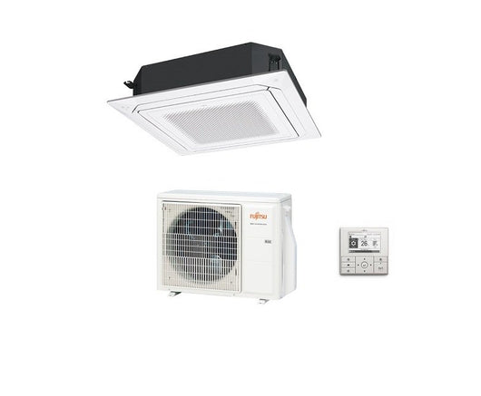 Climatizzatore Condizionatore Fujitsu Cassetta 4 Vie serie KR Circular Flow 45000 Btu R-32 cod. 3NGF88390 White AUXG45KRLB trifase - NOVITA'