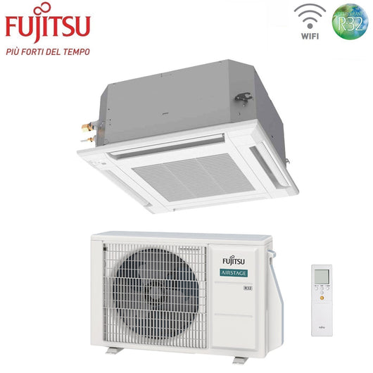 Condizionatore a Cassetta Fujitsu KV Eco 14000 Btu AUXG14KVLA R-32 Wi-Fi Optional con Griglia e Telecomando