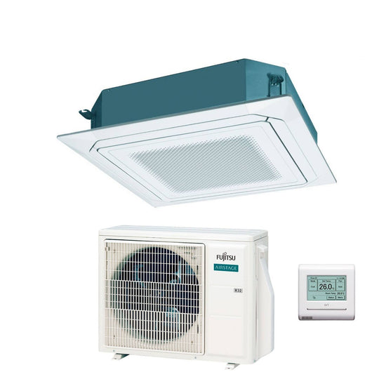 Condizionatore a Cassetta Fujitsu KR Eco Circular Flow White 18000 Btu AUXG18KRLB R-32 Wi-Fi Optional con Griglia e Filocomando