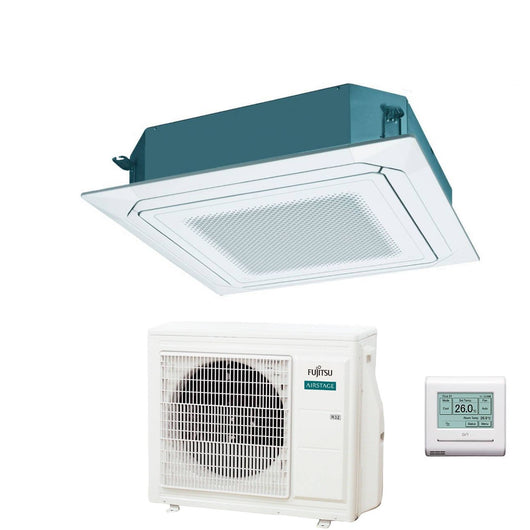 Condizionatore a Cassetta Fujitsu KR Eco Circular Flow White 24000 Btu AUXG24KRLB R-32 Wi-Fi Optional con Griglia e Filocomando