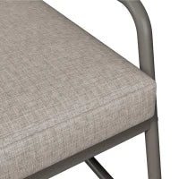 Set da giardino per 4 persone con divano doppio, 2 poltrone singole e tavolino da caffè, 118x69x78 cm, Grigio
