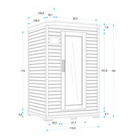 Sauna A Raggi Infrarossi Grenada2 - Canadian Hemlock