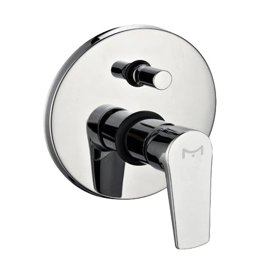 Miscelatore doccia parete asia incasso con deviatore ottone colore cromato *** confezione 1