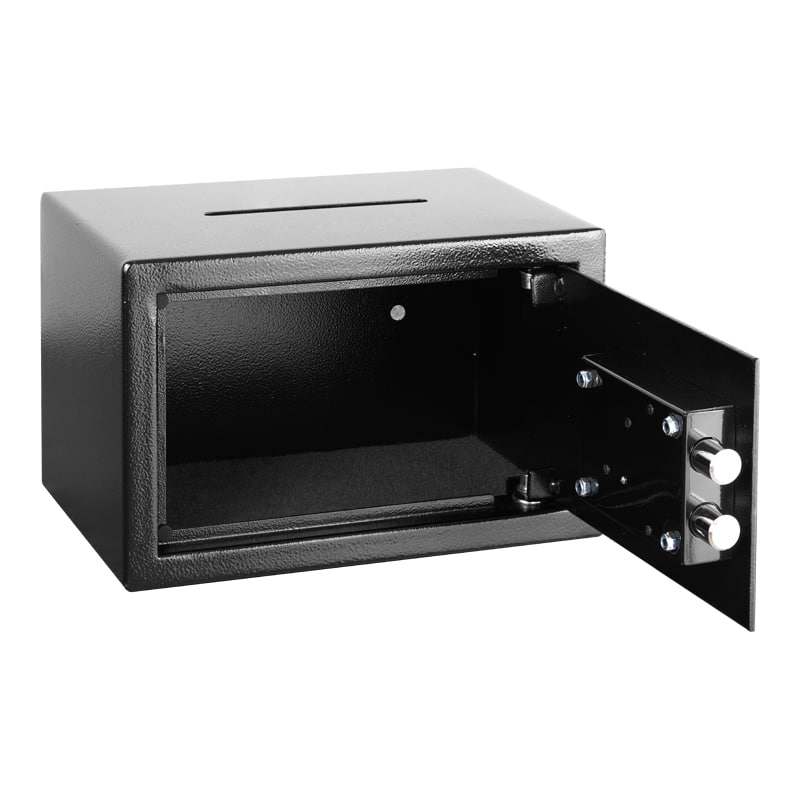 Genie Hand Cassaforte Meccanica Deposito Media Doppia Mappa 20x31x20 cm