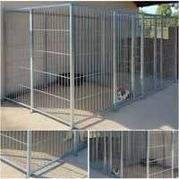 2 box per cani da esterno con zincatura a caldo ciascuno da 200x200x altezza 180 cm