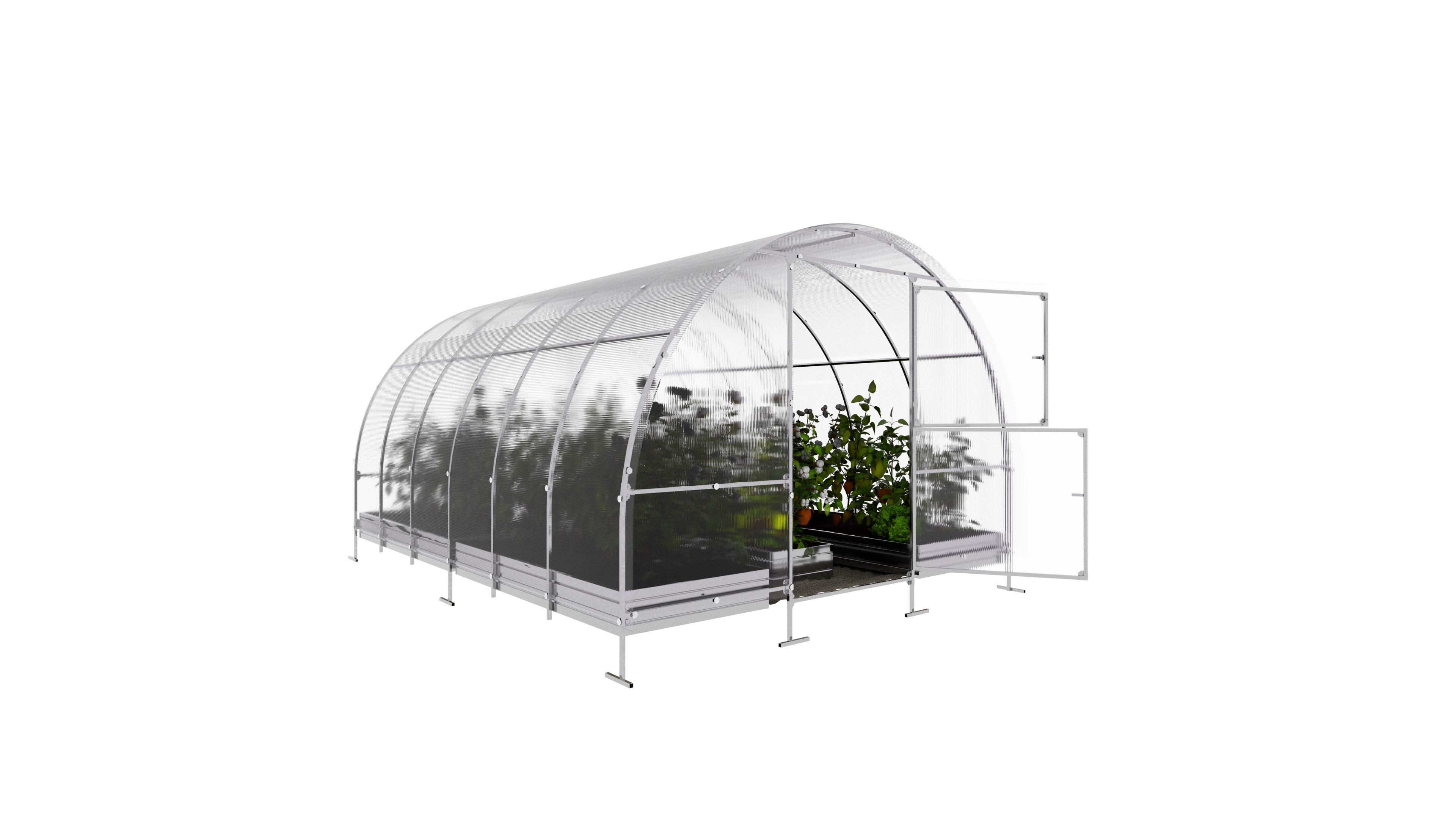 Serre da giardino robuste KLASIKA EASY 3 x 4 m (12 m²), 4 mm con rivestimento in policarbonato