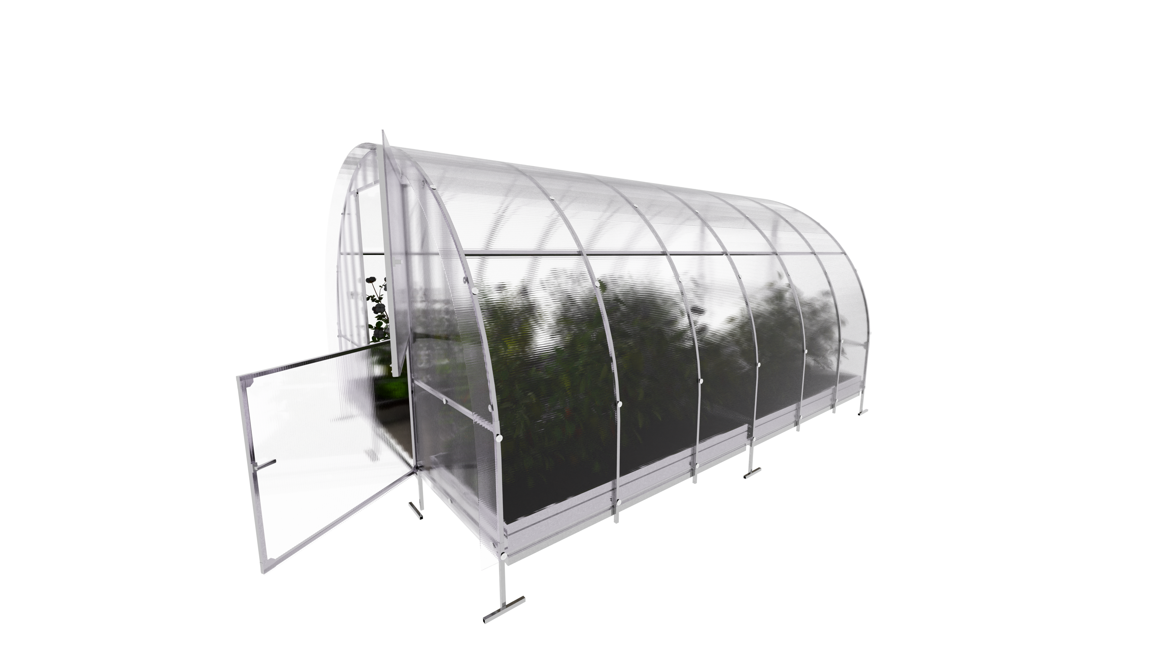 Serre da giardino robuste KLASIKA EASY 3 x 4 m (12 m²), 6 mm con rivestimento in policarbonato