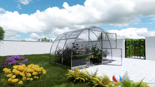 Serre da giardino robuste KLASIKA EASY 3 x 2 m (6 m²), 4 mm con rivestimento in policarbonato