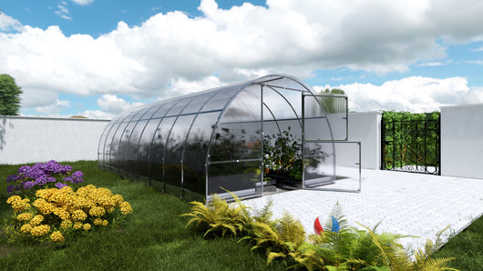 Serre da giardino robuste KLASIKA EASY 3 x 6 m (18 m²), 6 mm con rivestimento in policarbonato