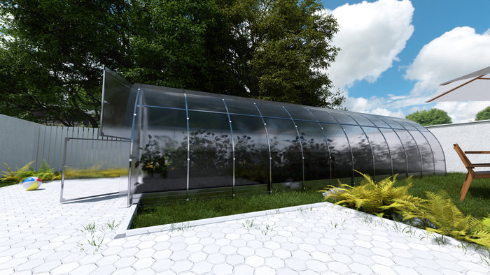 Serre da giardino robuste KLASIKA EASY 3 x 8 m (24 m²), 6 mm con rivestimento in policarbonato