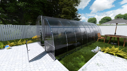 Serre da giardino robuste KLASIKA EASY 3 x 6 m (18 m²), 6 mm con rivestimento in policarbonato