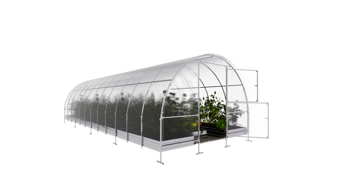 Serre da giardino robuste KLASIKA EASY 3 x 8 m (24 m²), 6 mm con rivestimento in policarbonato