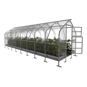 Serre da giardino robuste KLASIKA*DROP 20m2, 2,5m x 8m, 4 mm con rivestimento in policarbonato