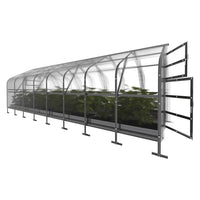 Serre da giardino robuste KLASIKA*DROP 20m2, 2,5m x 8m, 4 mm con rivestimento in policarbonato