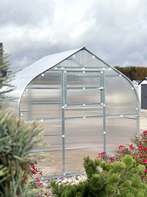 Serre da giardino robuste KLASIKA*DROP 15m2, 2,5m x 6m, 6 mm con rivestimento in policarbonato